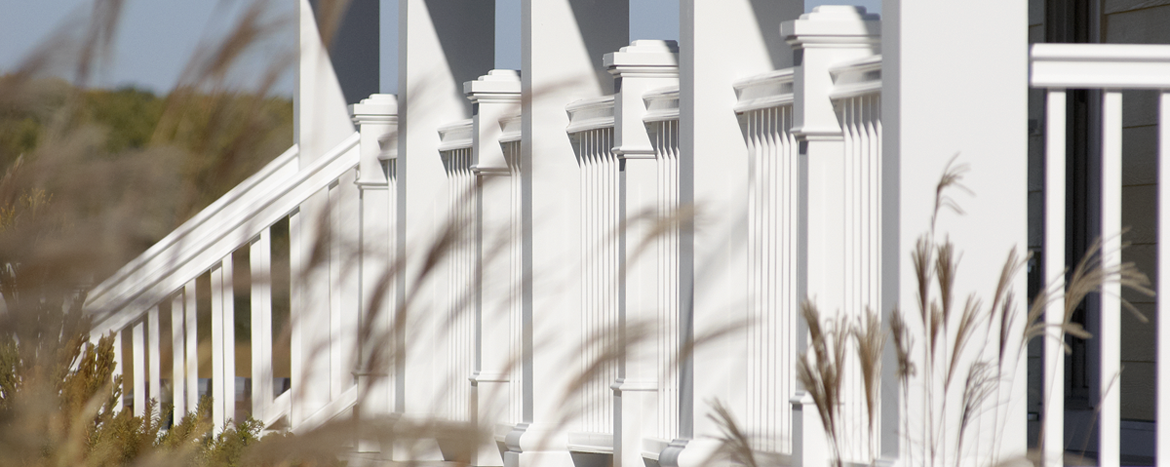 A custom porch rail